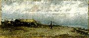 johan krouthen stranden , lomma oil painting